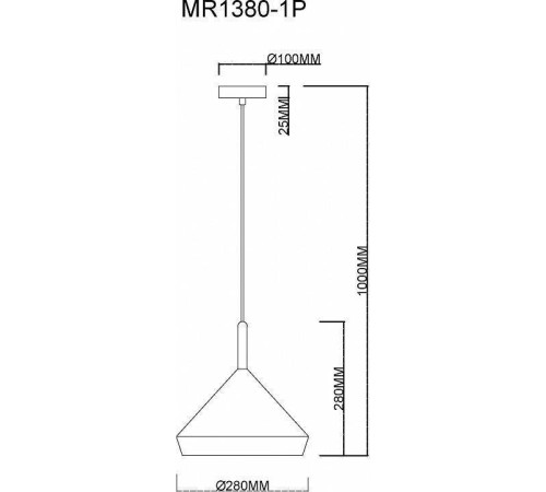 Подвесной светильник MyFar Adele MR1380-1P