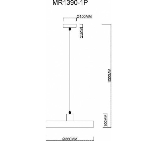 Подвесной светильник MyFar Ria MR1390-1P