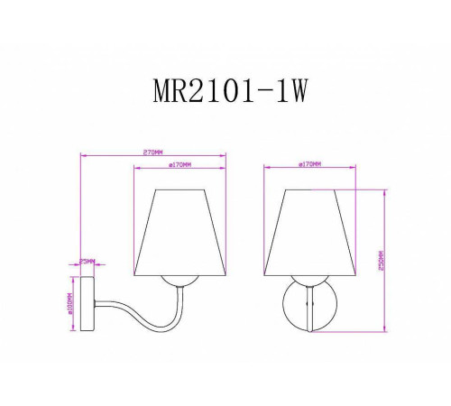 Бра MyFar Charlotte MR2101-1W