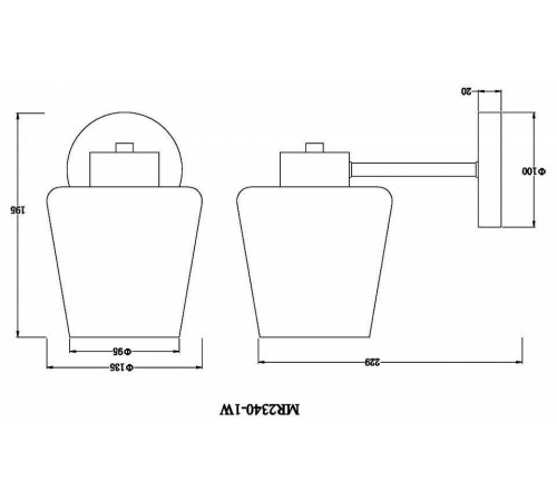 Бра MyFar Mark MR2340-1W