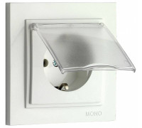 Розетка с заземлением и крышкой Mono Electric Despina 102-190021-118