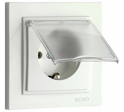 Розетка с заземлением и крышкой Mono Electric Despina 102-190021-118