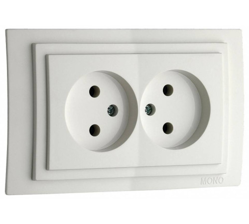 Розетка двойная Mono Electric Larissa 103-191905-121