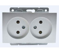 Розетка двойная, без рамки Mono Electric Despina / Larissa 500-002105-121