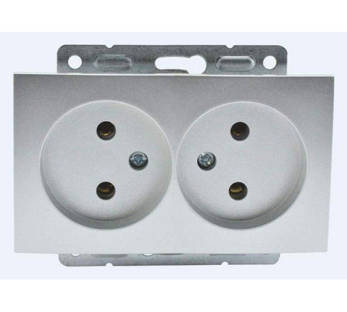 Розетка двойная, без рамки Mono Electric Despina / Larissa 500-002105-121