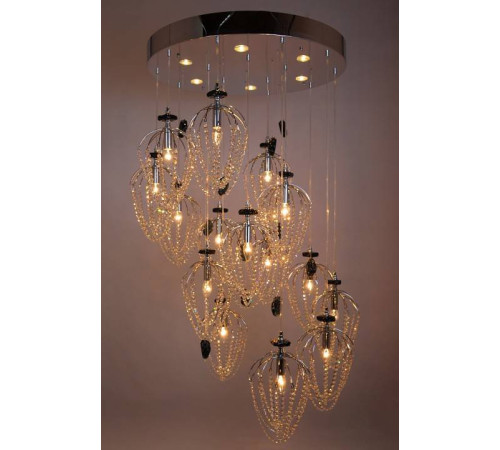 Подвесная люстра Manne PL.5301 PL.5301-(10+5)+6CH-cristall