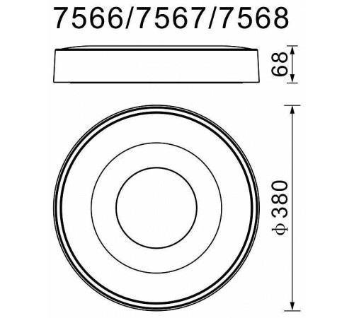 Накладной светильник Mantra Coin 7567