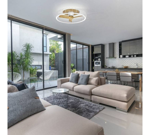 Светильник с вентилятором Mantra (люстры-вентиляторы) Nature 7809