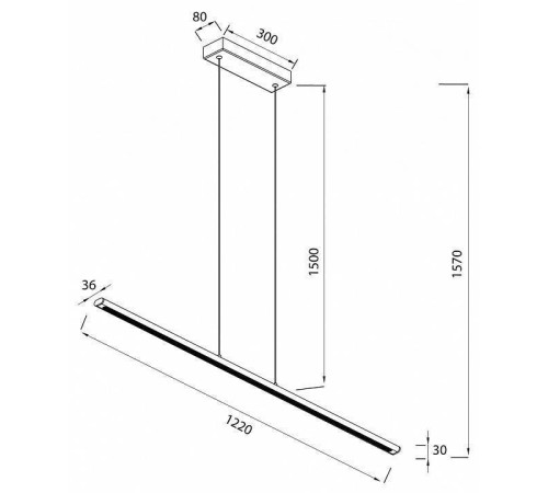 Подвесной светильник Mantra Lineal 8955