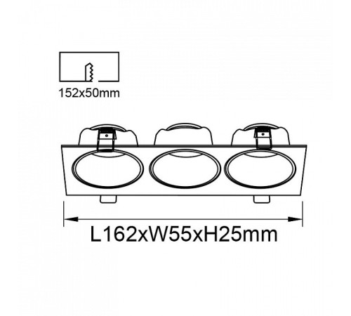 Встраиваемый светильник Mantra ANTILLA 9172