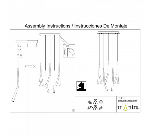 Основание Mantra Modular Light Florones 9389