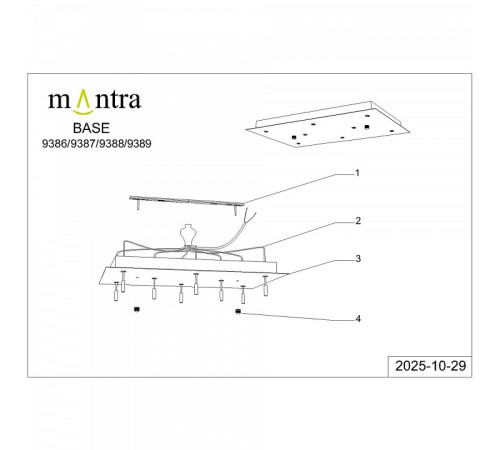 Основание Mantra Modular Light Florones 9389