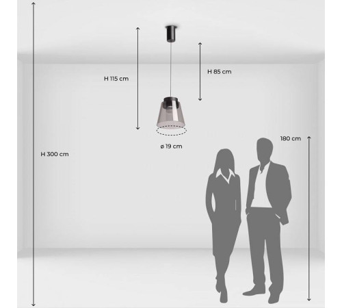 Подвесной светильник De City Стаут 50 702012901