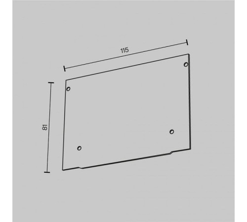 Заглушка для профиля Maytoni ALM013EC ALM013EC-PL-B