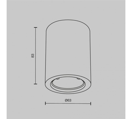 Накладной светильник Maytoni Conik gyps C001CL-GU10-W