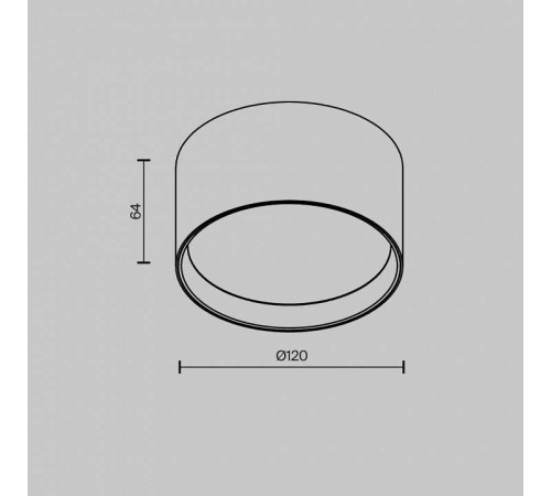 Накладной светильник Maytoni Glare C091CL-12W4K-B
