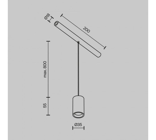 Модульный светильник Maytoni Focus LED C105PL-3W3-6K-BS