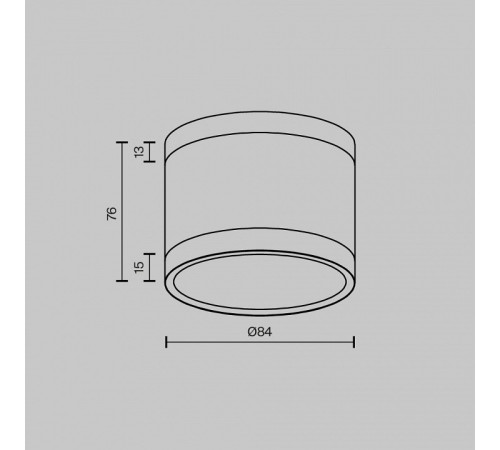 Накладной светильник Maytoni C120CL-GX53-B