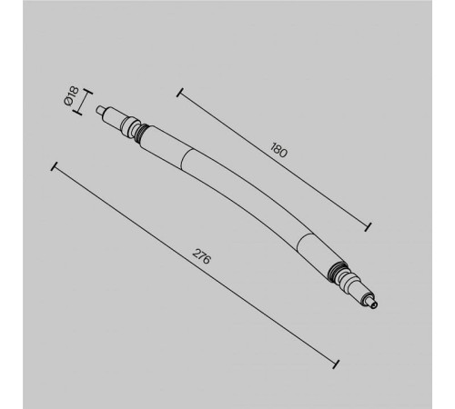 Соединитель угловой L-образный для модульных светильников Maytoni Accessories for system Axity CA005FC-B