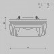 Встраиваемый светильник Maytoni Gyps Modern DL005-1-01-W-1