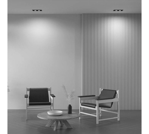 Встраиваемый светильник Maytoni Metal Modern DL008-2-02-B