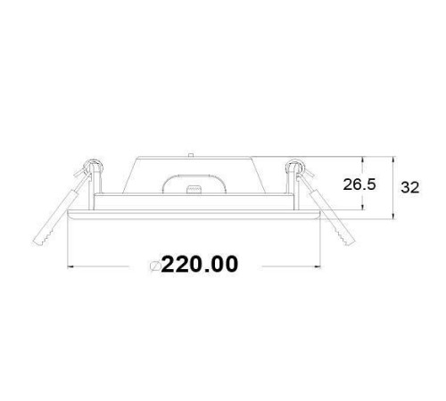 Встраиваемый светильник Maytoni Stockton 18 Вт DL018-6-L18W