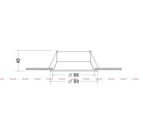 Встраиваемый светильник Maytoni Dot DL028-2-01B