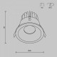 Встраиваемый светильник Maytoni Zoom DL034-01-12W2.7K-B