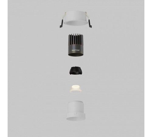 Встраиваемый светильник Maytoni DL116-10W-3K-W