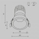 Встраиваемый светильник Maytoni DL118-15W-3K-B