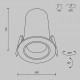 Встраиваемый светильник Maytoni DL125-L12-3K-B