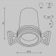 Встраиваемый светильник Maytoni DL125-L12-4K-TRS-B