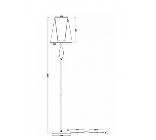 Торшер Freya Sofi FR2022FL-01CH