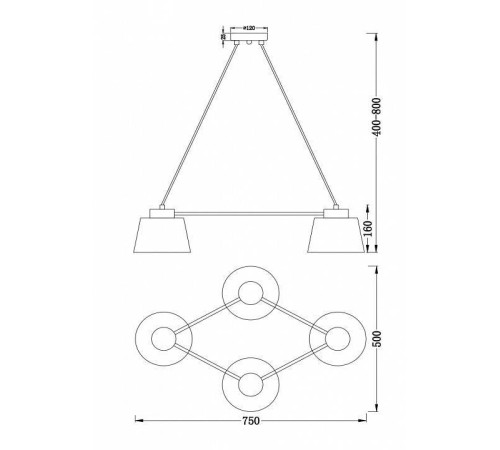 Подвесная люстра Freya Barbara FR5004PL-04CH