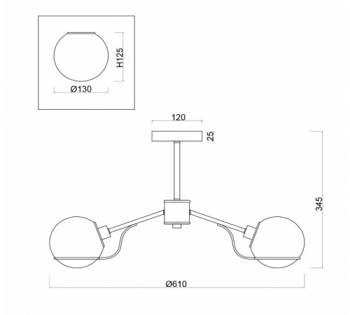 Люстра на штанге Freya Sally 5 ламп FR5014PL-05CH