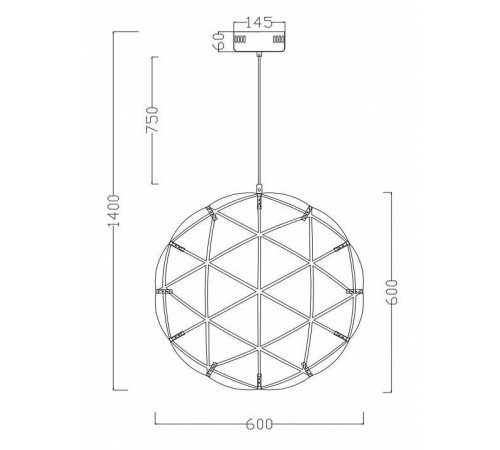 Подвесной светильник Freya Amber FR5099PL-L45CH