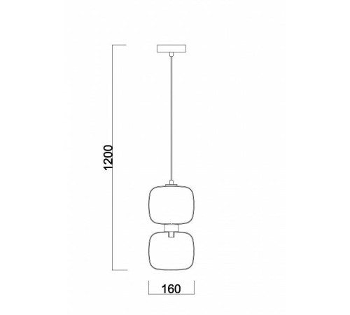 Подвесной светильник Freya Lumen 1 лампа FR5215PL-01CH