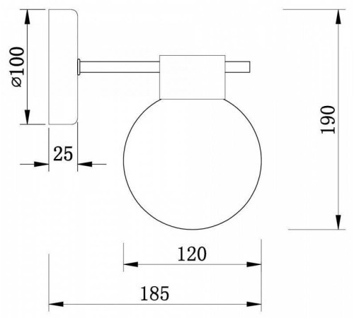 Бра Freya Gatsby FR5233WL-01BS