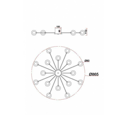 Потолочная люстра Freya Celebrity FR5242CL-16B1