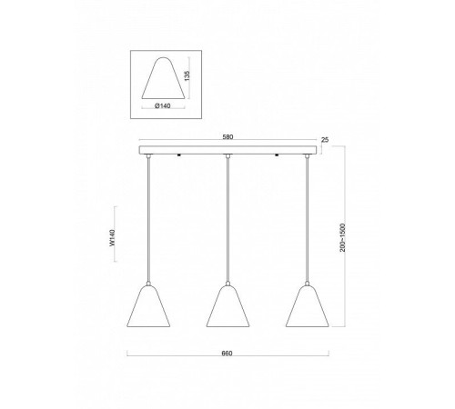 Подвесной светильник Freya Falke Market FR8004PL-03WG