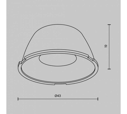 Линза Maytoni Downlight LensD43-36