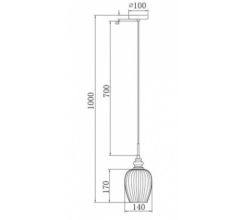 Подвесной светильник Maytoni Blues MOD044-PL-01-N