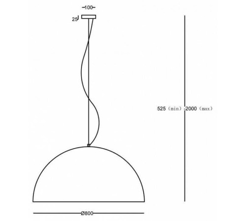 Подвесной светильник Maytoni Dome MOD169PL-05W1
