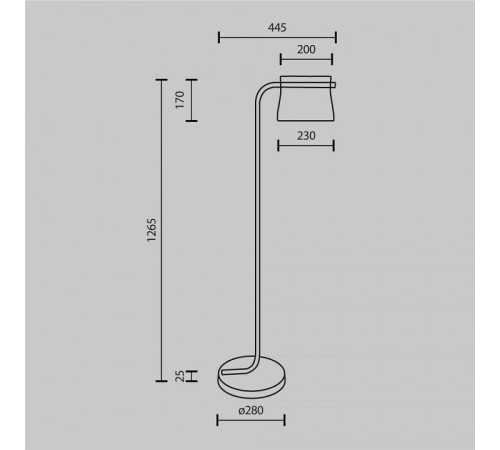 Торшер Maytoni Cabaret MOD170FL-L8BS3K