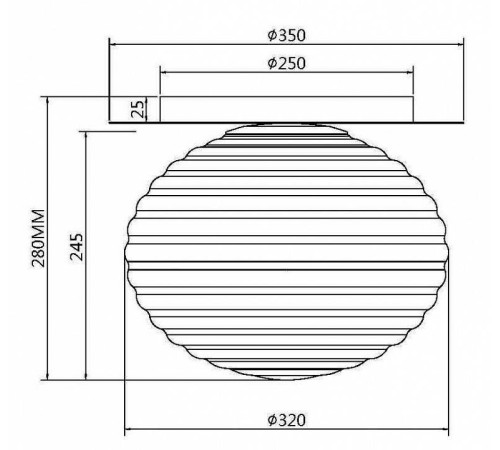 Накладной светильник Maytoni Reels MOD268CL-01G