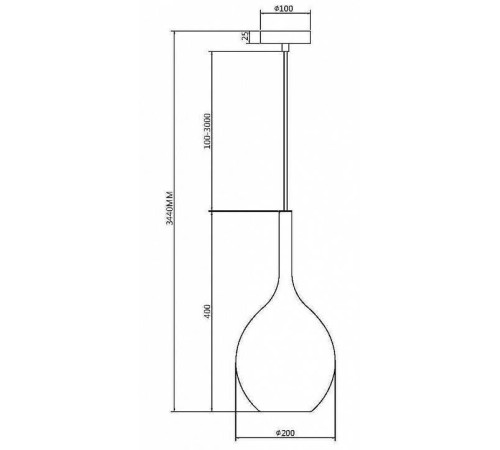 Подвесной светильник Maytoni Duality MOD271PL-01B2