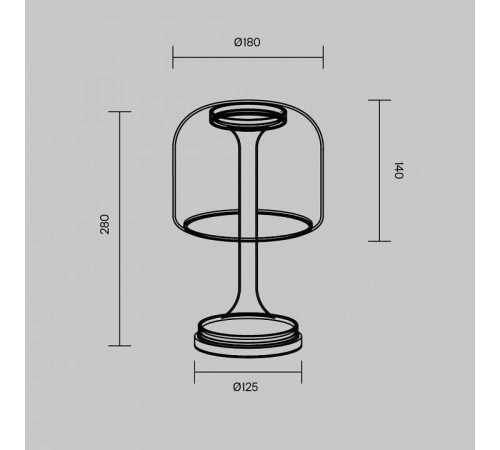 Настольная лампа декоративная Maytoni Spirito MOD286TL-L8B3K