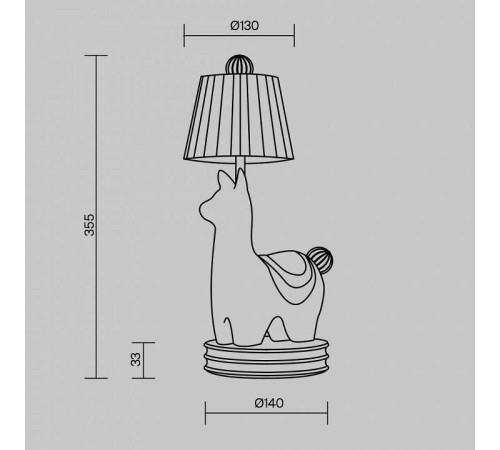 Настольная лампа декоративная Maytoni Senor Alpaca MOD377TL-L5W3K