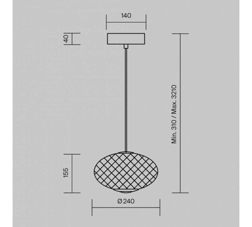 Подвесной светильник Maytoni Bruma MOD397PL-L10B3K