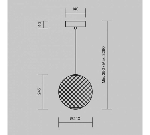 Подвесной светильник Maytoni Bruma MOD397PL-L12B3K